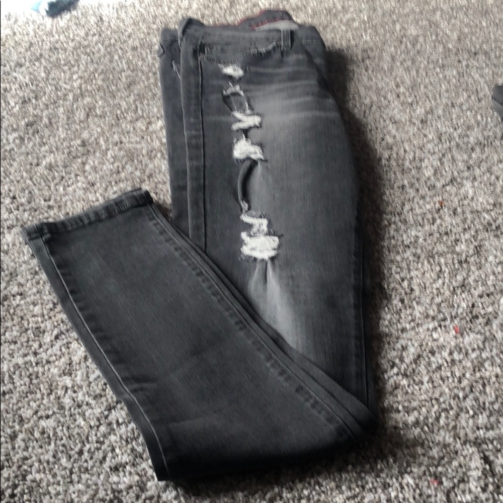 Angry rabbit skinny jeans